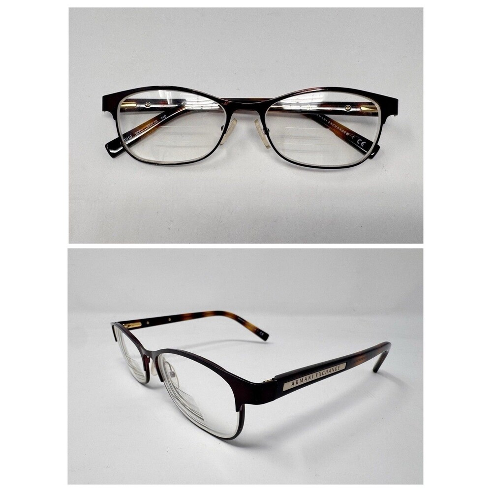 Armani Exchange AX1010 Eyeglass Frames Only Brown 6001 53-16-140 Authentic